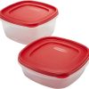 Rubbermaid Easy Find Lids Contenedor de almacenamiento de Food & Beverages, juego de 4 piezas, rojo (1787251) - Imagen 3