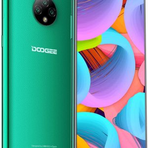 Teléfono móvil, DOOGEE X95 Android 10.0, 4G Smartphone SIM libre teléfonos desbloqueados, pantalla completa de 6.5 pulgadas, 4350 mAh batería de carga rápida, 13 MP + 5 MP cámara triple, 2 GB + 16 GB GPS WIFI, ID facial (verde)