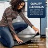 Sky Solutions Alfombrilla antifatiga - Alfombrillas de Home & Kitchen acolchadas de 3/4 pulgadas - Cojín cómodo de espuma antideslizante para escritorio de pie, oficina o piso de garaje (Mini 17"x24", negro) - Imagen 7