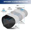 Máscara facial KN95 50 PCS, máscaras de protección transpirables, máscaras negras KN95 de 5 capas, máscaras de seguridad contra el polvo de copa - Imagen 6