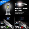 Fahren H11/H9/H8 Bombillas LED para faros delanteros, 60 W, 10000 lúmenes, kit de conversión de faros LED superbrillantes, 6500 K, blanco frío, IP68, resistente al agua, paquete de 2 - Imagen 2