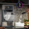 GE perfil ópalo | Máquina para hacer hielo en pepitas para mostrador | Máquina de hielo portátil completa con conectividad Bluetooth | Esenciales de Home & Kitchen para el Home & Kitchen inteligente | Acabado de acero inoxidable | Hasta 24 libras. de hielo por día - Imagen 2