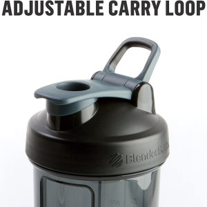 BlenderBottle Shaker Bottle Pro Series perfecto para batidos de proteínas y preentrenamiento, 24 onzas, negro - Imagen 5