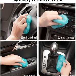TICARVE Gel de limpieza para herramientas de detallado de autos Kit de limpieza de autos Ventilación de aire de polvo automotriz Detalle de detalles de interior Masilla Limpiador de polvo universal para auto Laptop Car Slime Cleaner - Imagen 3