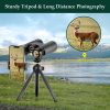 Binoculares HD de 12x42 para adultos con adaptador de teléfono actualizado, trípode y adaptador de trípode - Binoculares de gran vista con visión clara con poca luz - Binoculares impermeables para observación de aves Caza Viajes - Imagen 4