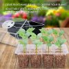 MIXC 10 paquetes de bandeja de inicio de semillas Kit de inicio de semillas con domo de humedad (bandeja total de 120 celdas) Bandejas de inicio de semillas Kit de inicio de plantas y kit de germinación de mini invernadero base para semillas en crecimiento - Imagen 2