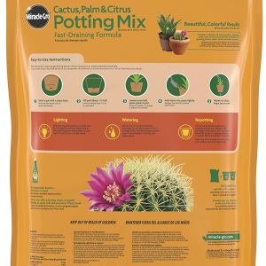 Miracle-Gro Mezcla para macetas de cactus, palmeras y cítricos, 8 qt. - Imagen 3