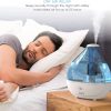 Humidificador ultrasónico de vapor frío Pure Enrichment® MistAire™: la unidad premium dura hasta 25 horas con un funcionamiento silencioso, apagado automático, función de luz nocturna y sin BPA - Imagen 2