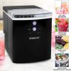 Igloo ICEB33BK Máquina automática portátil eléctrica para hacer hielo en encimera de gran capacidad, 33 libras en 24 horas, 9 cubitos de hielo listos en 7 minutos, con pala de hielo y cesta, negro - Imagen 6