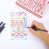 iBayam - Bolígrafos para planificador de diarios, rotuladores de punta fina, rotuladores de punta fina para dibujar, rotuladores porosos para escribir en diario, tomar notas, calendario, colorear, arte, oficina, suministros escolares, 18 colores - Imagen 4