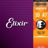Elixir Strings Cuerdas de guitarra acústica de bronce fosforado con revestimiento NANOWEB, extra ligeras (.010-.047)