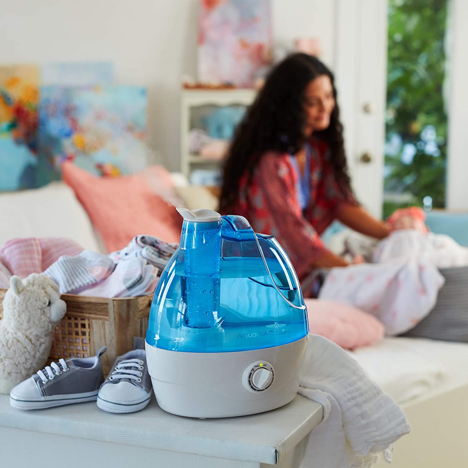 Humidificador de vapor frío AquaOasis™ {tanque de agua de 2,2 l