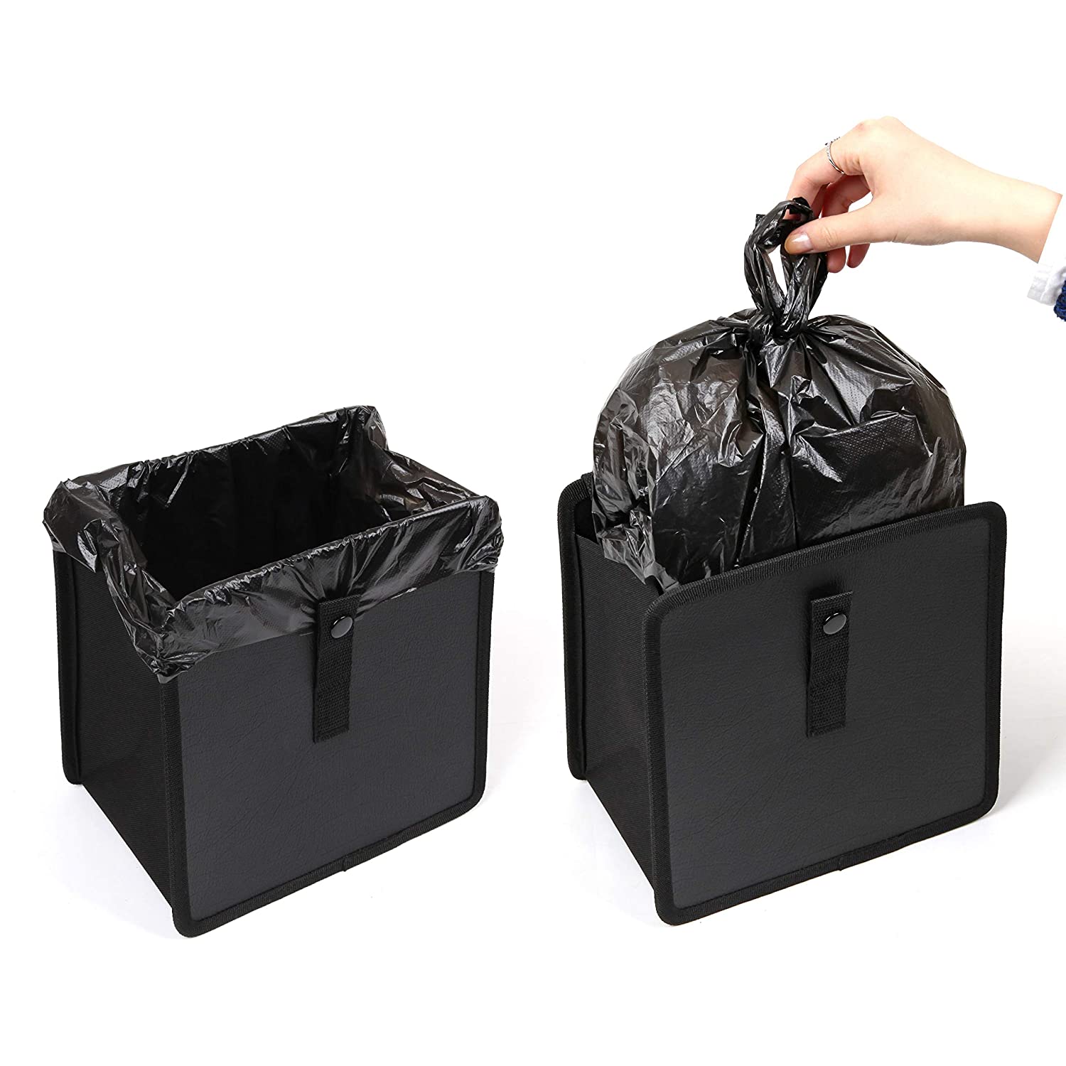 Cubo de basura, Mediano, Negro