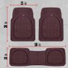 Motor Trend 923-BD Borgoña FlexTough Contour Liners-Deep Dish Heavy Duty Alfombrillas de goma para coche, SUV, camión y furgoneta, protección contra todo tipo de clima para adaptarse a la mayoría de vehículos - Imagen 9