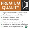 Té orgánico de hojas sueltas Chai | Prepara 200 tazas | Mezclado en EE. UU. | Bolsa Kraft resellable de 16 oz/453 g | por FGO - Imagen 2