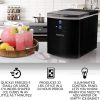 Igloo ICEB33BK Máquina automática portátil eléctrica para hacer hielo en encimera de gran capacidad, 33 libras en 24 horas, 9 cubitos de hielo listos en 7 minutos, con pala de hielo y cesta, negro - Imagen 2