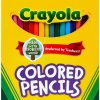 Juego de lápices de colores Crayola, suministros escolares, colores surtidos, 36 unidades, largo