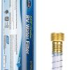 Camco 40043 TastePure RV/Filtro de agua marino con protector de manguera flexible | protege contra las bacterias | Reduce el mal sabor, los olores, el cloro y los sedimentos en el agua potable - Imagen 2