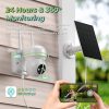 Cámara de seguridad inalámbrica Acelerar T1 para exteriores con energía solar, cámara de seguridad WiFi PTZ de 360°, batería integrada de 14400 mAh con detección de movimiento PIR, audio bidireccional, visión nocturna en color de 1080P, almacenamiento SD/en la nube - Imagen 3