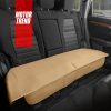 Motor Trend - Funda para asiento trasero de coche de piel sintética beige - Cojín acolchado para asiento trasero con bolsillos de almacenamiento, protector de asiento de banco premium, funda interior para auto, camión, furgoneta, SUV