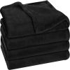 Apparel de cama Utopia Manta polar King Size Negro 300GSM Manta de cama de lujo Manta suave difusa antiestática Microfibra