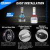Fahren H11/H9/H8 Bombillas LED para faros delanteros, 60 W, 10000 lúmenes, kit de conversión de faros LED superbrillantes, 6500 K, blanco frío, IP68, resistente al agua, paquete de 2 - Imagen 4