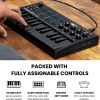 AKAI Professional MPK Mini MK3 - Controlador de teclado MIDI USB de 25 teclas con 8 pads de batería retroiluminados, 8 perillas y software de producción musical incluido (negro) - Imagen 3