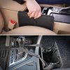 KMMOTORS Cubo de basura colgante plegable para automóvil, cesto de basura para automóvil, cubo de basura para automóvil, cuero vegano y organizador de Apparel Oxford para automóvil, accesorios para automóvil (mediano, negro) - Imagen 5