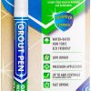 Bolígrafo para lechada Marcador de pintura para azulejos blanco: Rotulador sellador y colorante para lechada de azulejos a prueba de agua - Blanco, punta estrecha de 5 mm (7 ml)