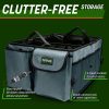 Drive Auto Car Organizer - Organizador de maletero plegable, multicompartimento para automóvil SUV para almacenamiento con correas ajustables - Accesorios para camiones y automóviles para mujeres y hombres - Negro - Imagen 3
