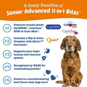 Suplementos multifuncionales para perros - Condroitina de glucosamina para apoyo articular con probióticos para la Salud y Belleza intestinal e inmune - Aceite de pescado omega con antioxidantes y vitaminas para la Salud y Belleza de la piel y el corazón - Imagen 2