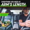 Drive Auto Car Organizer - Organizador de maletero plegable, multicompartimento para automóvil SUV para almacenamiento con correas ajustables - Accesorios para camiones y automóviles para mujeres y hombres - Negro - Imagen 6