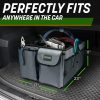 Drive Auto Car Organizer - Organizador de maletero plegable, multicompartimento para automóvil SUV para almacenamiento con correas ajustables - Accesorios para camiones y automóviles para mujeres y hombres - Negro - Imagen 8