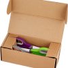 Amazon Basics - Tijeras de oficina multiusos, agarre cómodo, titanio fundido, acero inoxidable, paquete de 3 - Imagen 6