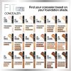Maquillaje corrector líquido Fit Me de Maybelline New York, cobertura natural, sin aceite, marfil, 0.23 onzas líquidas (paquete de 1) - Imagen 5