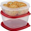 Rubbermaid Easy Find Lids Contenedor de almacenamiento de Food & Beverages, juego de 4 piezas, rojo (1787251)