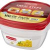 Rubbermaid Easy Find Lids Contenedor de almacenamiento de Food & Beverages, juego de 4 piezas, rojo (1787251) - Imagen 6