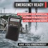 Radio portátil PowerBear | AM/FM, funciona con pilas 2AA con recepción de largo alcance para uso en interiores, exteriores y emergencias | Radio con altavoz y conector para auriculares (negro) - Imagen 6
