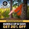 Wise Owl Outfitters Hamaca para acampar - Hamaca portátil Hamaca individual o doble Accesorios para acampar para exteriores, interiores con correas para árboles - Imagen 4