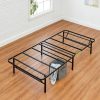 Amazon Basics Marco de cama plegable con plataforma de metal negro de 14 pulgadas con montaje sin herramientas, no necesita somier, Twin - Imagen 7