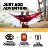 Wise Owl Outfitters Hamaca para acampar - Hamaca portátil Hamaca individual o doble Accesorios para acampar para exteriores, interiores con correas para árboles - Imagen 5