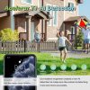 Cámara de seguridad inalámbrica Acelerar T1 para exteriores con energía solar, cámara de seguridad WiFi PTZ de 360°, batería integrada de 14400 mAh con detección de movimiento PIR, audio bidireccional, visión nocturna en color de 1080P, almacenamiento SD/en la nube - Imagen 4