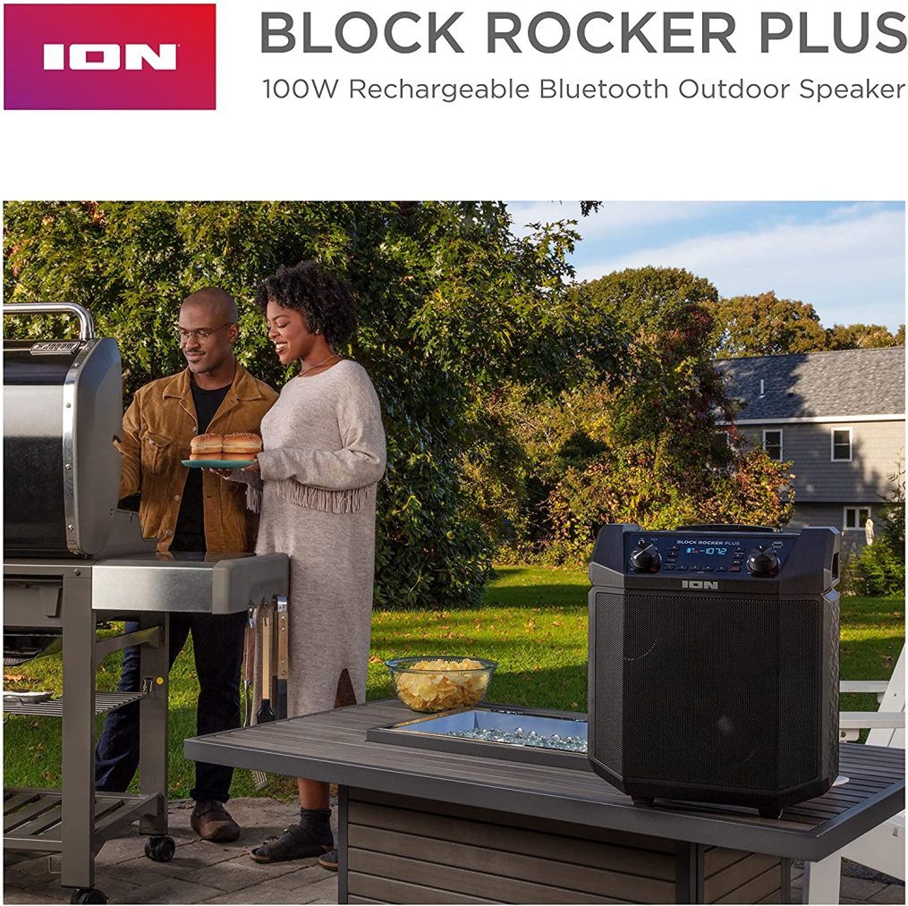 ION Audio Block Rocker Plus Altavoz Bluetooth portátil de 100 W con