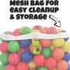 Click N' Play Ball Pit Balls para niños, bolas de repuesto de plástico, paquete de 200, sin ftalatos ni BPA, incluye una bolsa de almacenamiento reutilizable con cremallera, gran regalo para niños pequeños y niños - Imagen 7