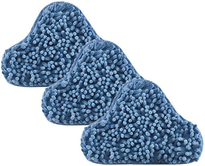 3pcs Eoocvt Del Vapor De H2o Mop X5 Pads Coral Blue Chenilla