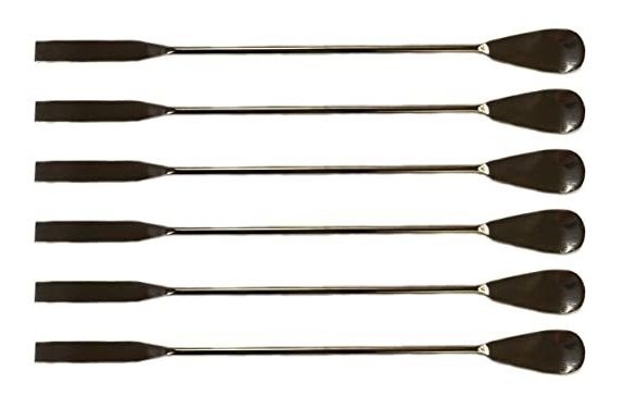 6-pack - 9 Cuchara Espátulas, Acero Inoxidable Pulido, Envu