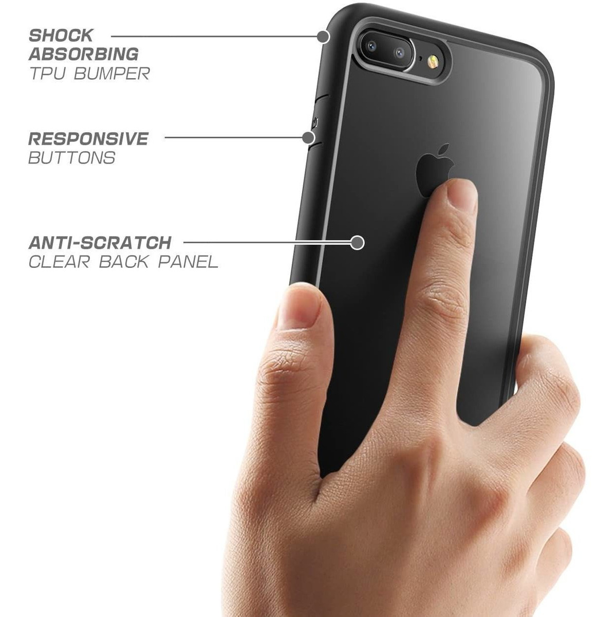 Carcasa Para iPhone 7 Plus De Supcase, Alta Calidad, Transpa