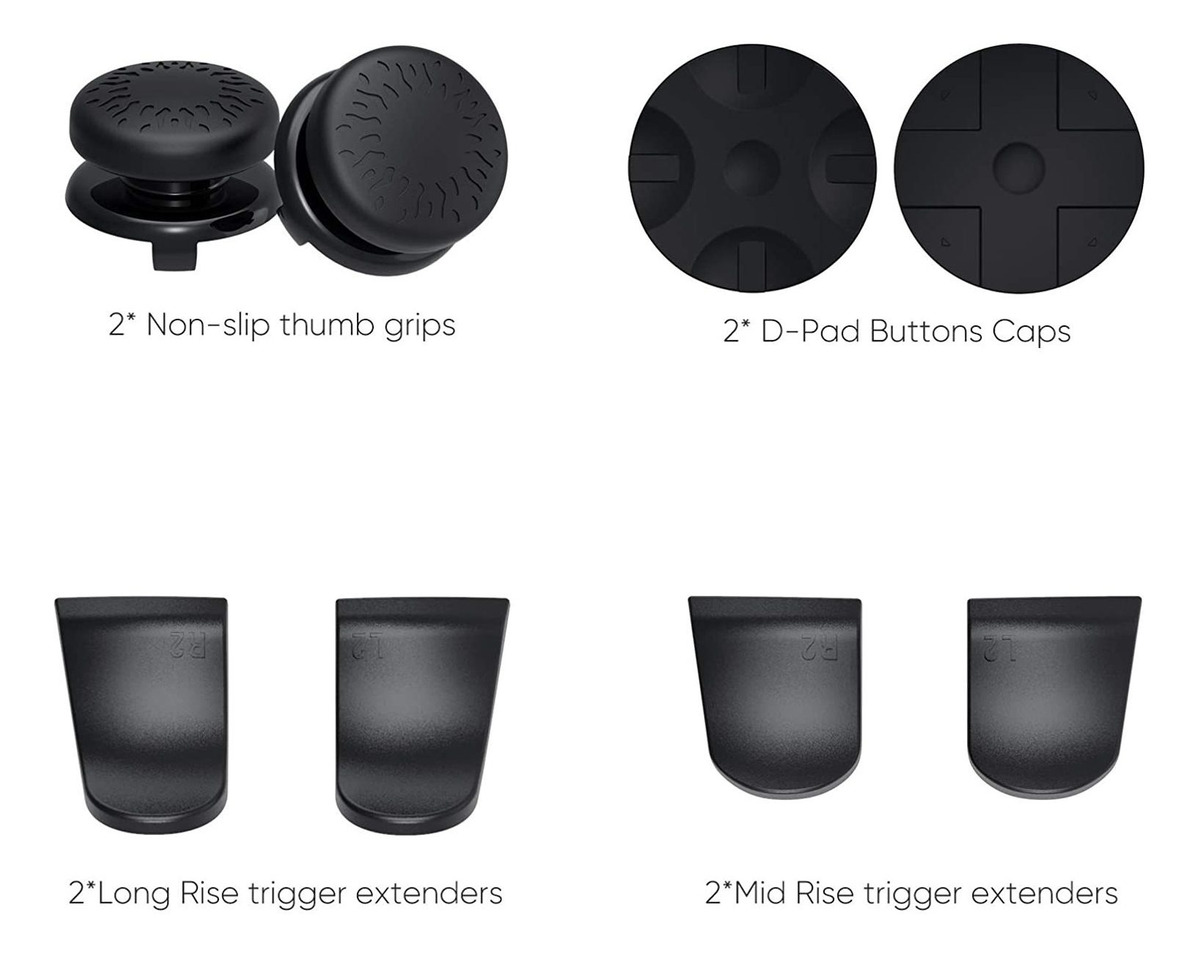 Yuanhot - Juego De Agarraderas Analógicas Para Pulgar Con Ex