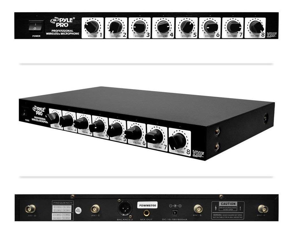 8 Sistema De Canales De Micrófono Inalámbrico - Audio Profes