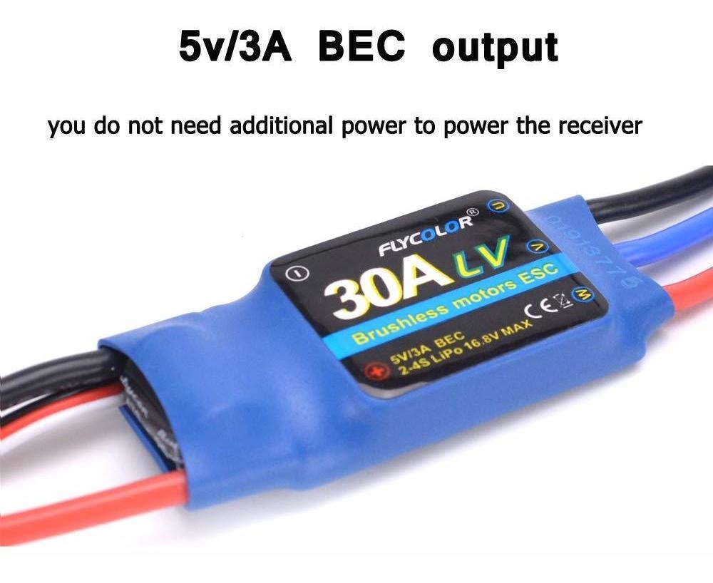 Controlador De Velocidad Youngrc 30a Esc Rc Sin Escobillas D